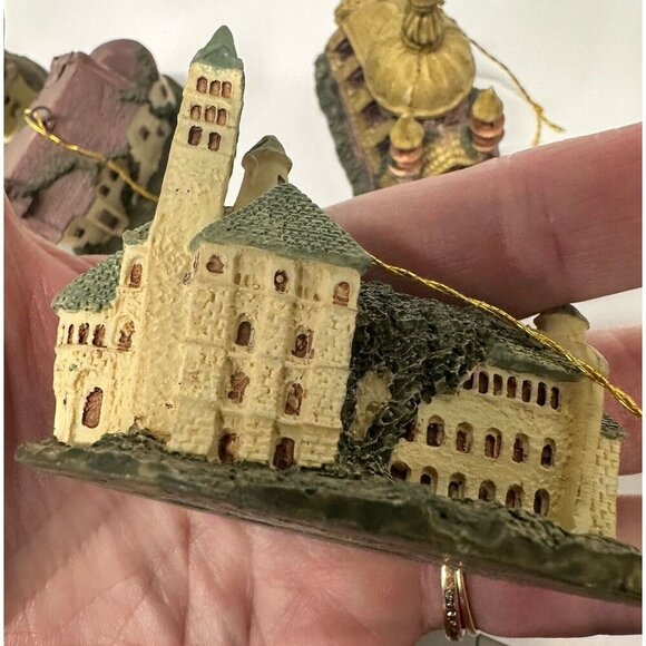 Set of 5 Resin Church Ornaments Religious Vintage - Picture 12 of 13